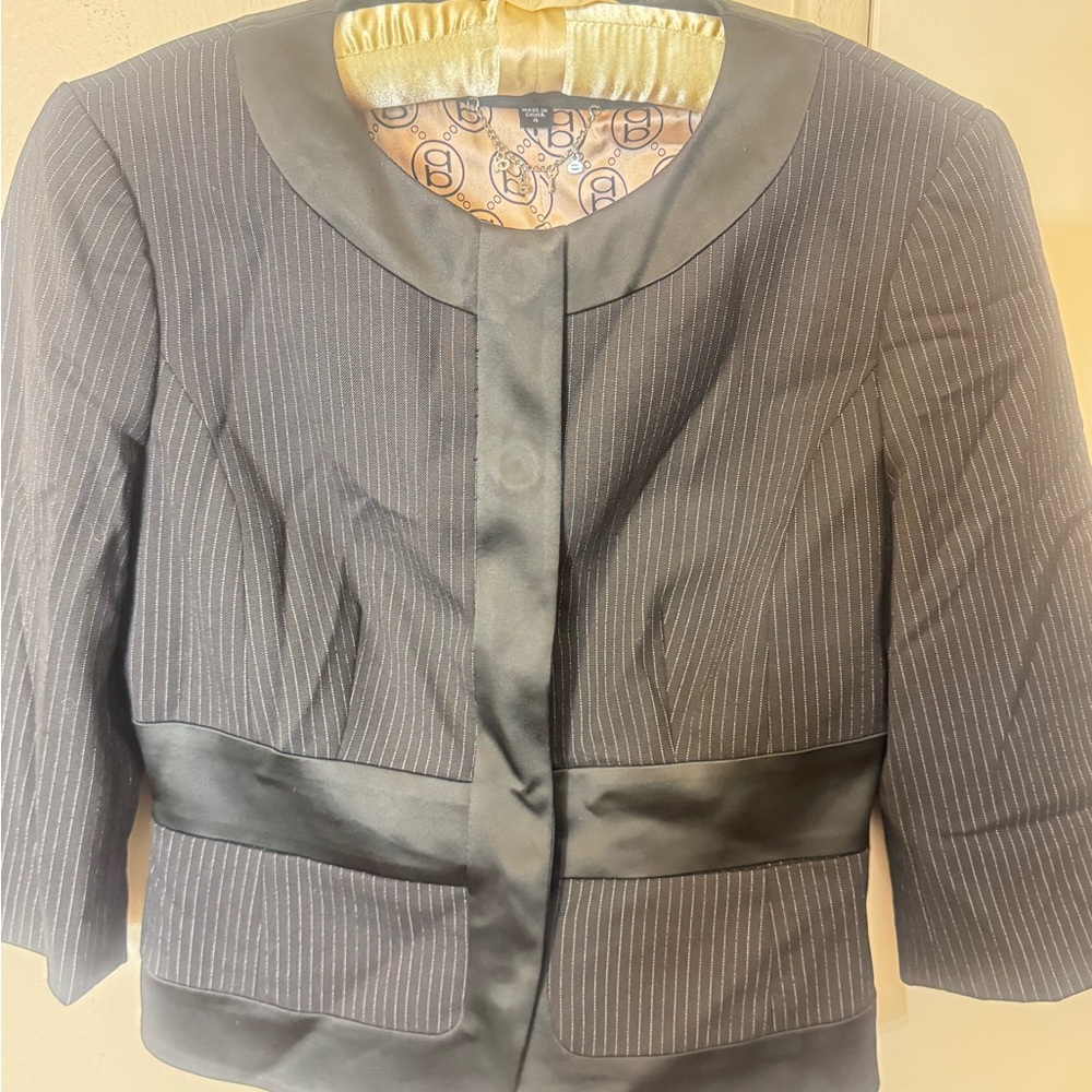 Bebe Pinstripe Jacket